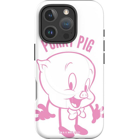 Looney Tunes Porky Pig Big Head iPhone 16 Pro Magsafe Impact Case