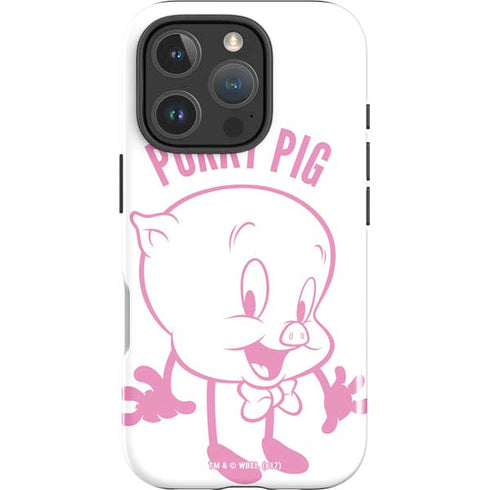Looney Tunes Porky Pig Big Head iPhone 16 Pro Max Impact Case