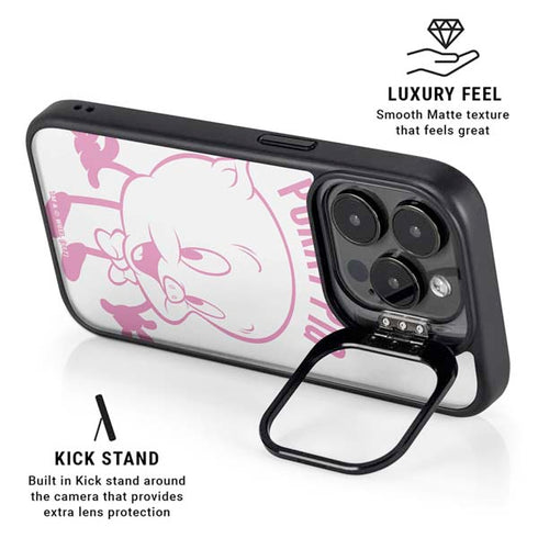 Looney Tunes Porky Pig Big Head iPhone 16 Pro Max Kickstand Case