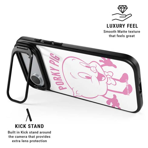 Looney Tunes Porky Pig Big Head iPhone 17 Air Kickstand Case