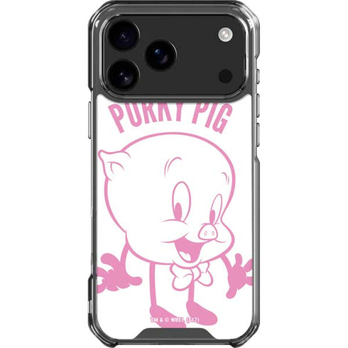 Looney Tunes Porky Pig Big Head iPhone 17 Pro Max Clear Case