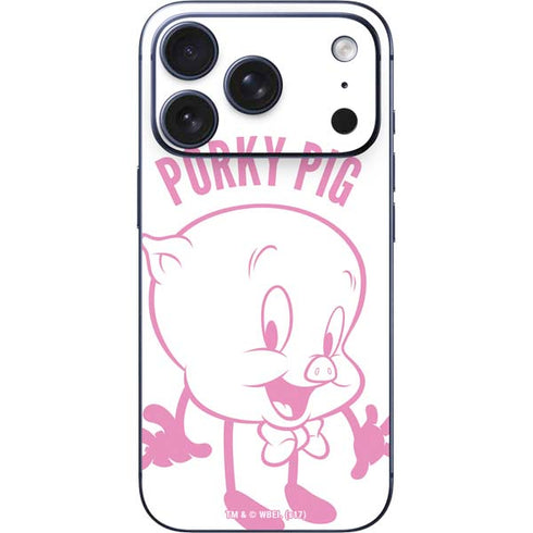 Looney Tunes Porky Pig Big Head iPhone 17 Pro Skin