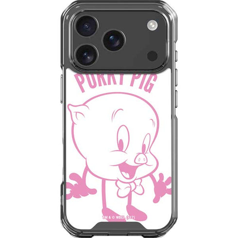 Looney Tunes Porky Pig Big Head iPhone 18 Pro Clear Case