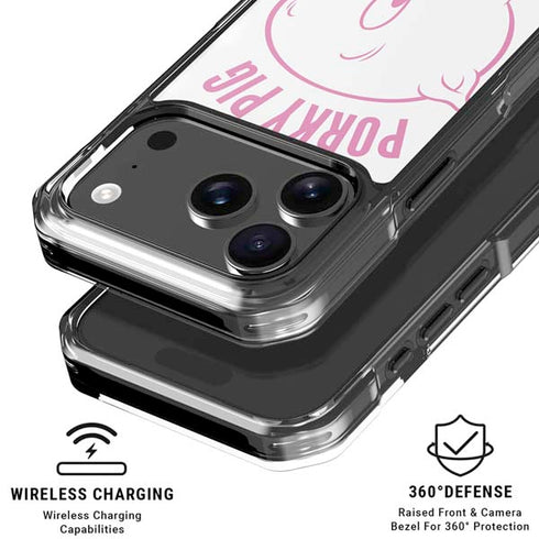 Looney Tunes Porky Pig Big Head iPhone 18 Pro Clear Case