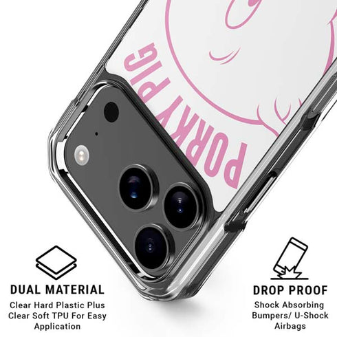 Looney Tunes Porky Pig Big Head iPhone 18 Pro Clear Case