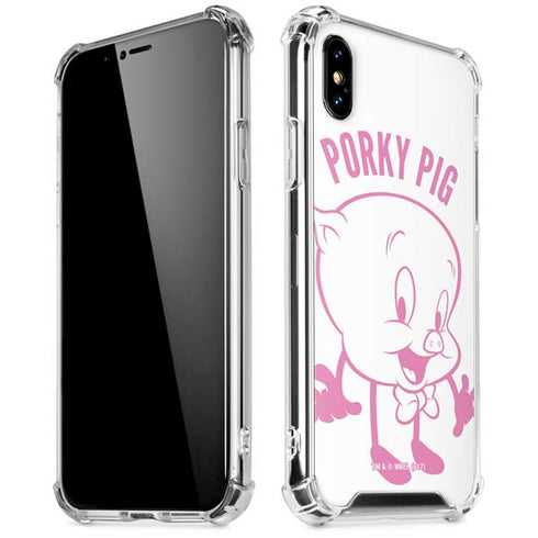 Looney Tunes Porky Pig Big Head iPhone X/XS Clear Case