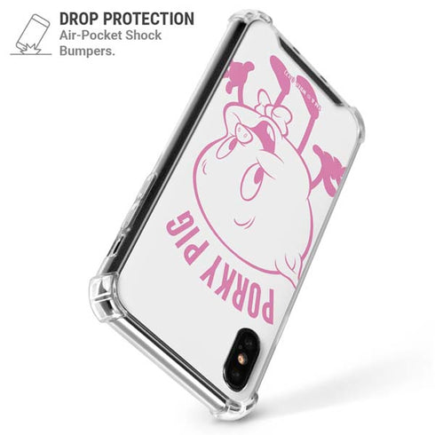 Looney Tunes Porky Pig Big Head iPhone X/XS Clear Case