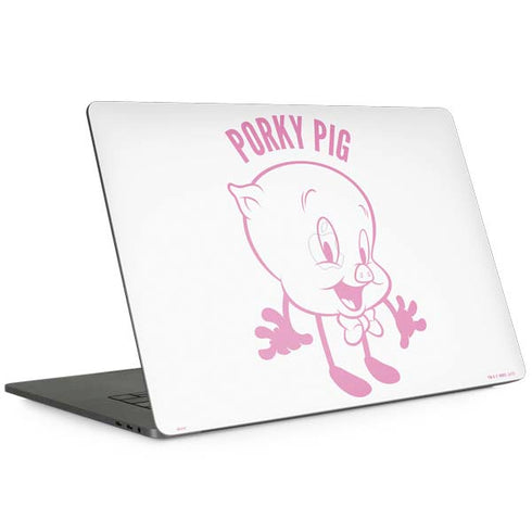 Looney Tunes Porky Pig Big Head MacBook Skins