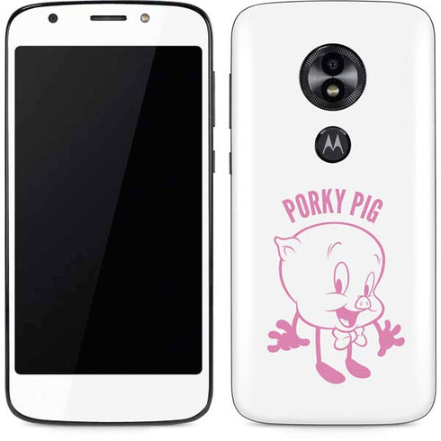 Looney Tunes Porky Pig Big Head Moto E5 Play Skin