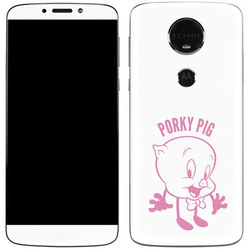 Looney Tunes Porky Pig Big Head Moto E5 Plus Skin