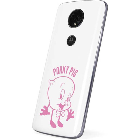 Looney Tunes Porky Pig Big Head Moto E5 Plus Skin
