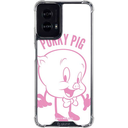 Looney Tunes Porky Pig Big Head Moto G Power 5G (2024) Clear Case
