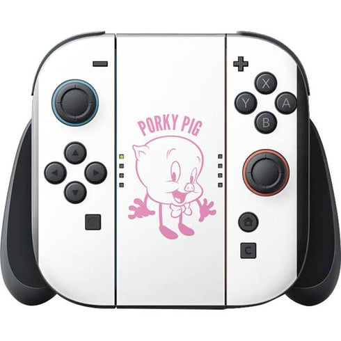 Looney Tunes Porky Pig Big Head Nintendo Switch 2 (2025) with Joy-Con Skin