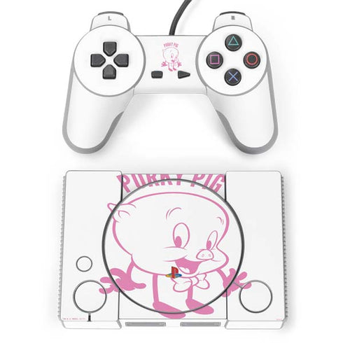 Looney Tunes Porky Pig Big Head PlayStation Classic Bundle Skin