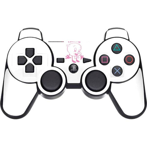 Looney Tunes Porky Pig Big Head PS3 Dual Shock wireless controller Skin