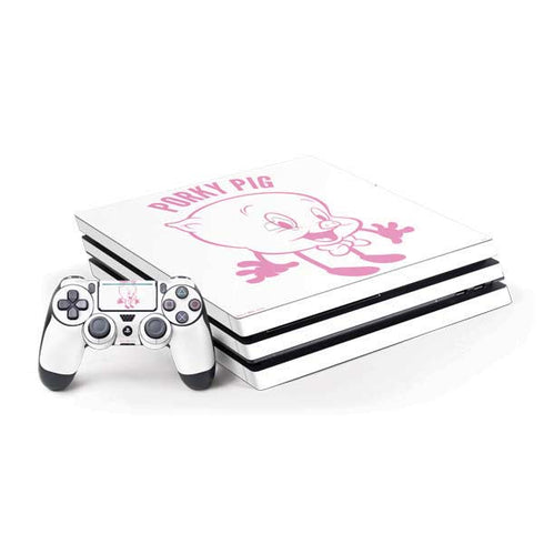 Looney Tunes Porky Pig Big Head PS4 Pro Bundle Skin