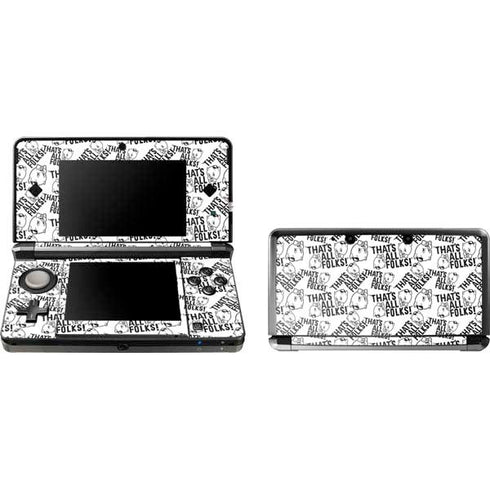 Looney Tunes Porky Pig Black and White Nintendo Skins