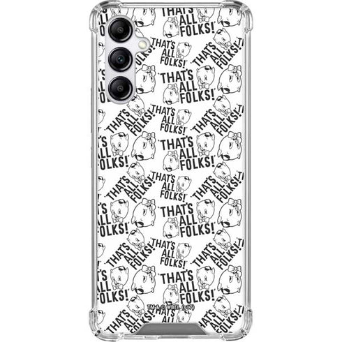 Looney Tunes Porky Pig Black and White Gabb Phone 4 Clear Case