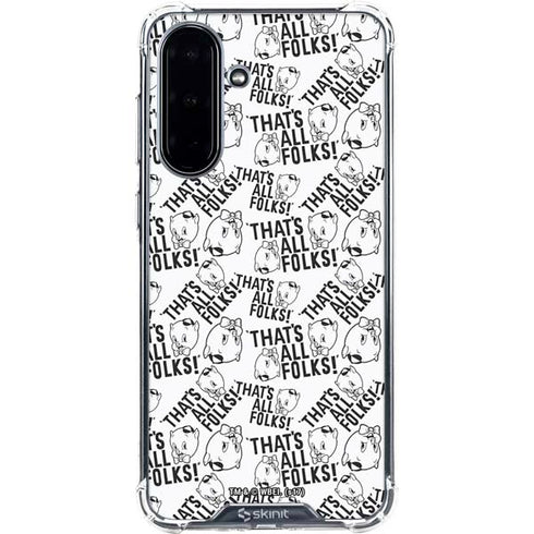 Looney Tunes Porky Pig Black and White Galaxy A36 5G Clear Case
