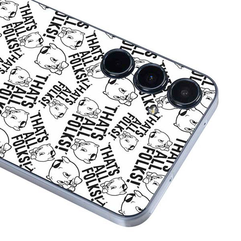 Looney Tunes Porky Pig Black and White Galaxy A36 5G Skin