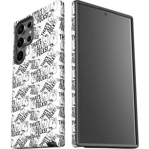 Looney Tunes Porky Pig Black and White Galaxy S23 Ultra Pro Case
