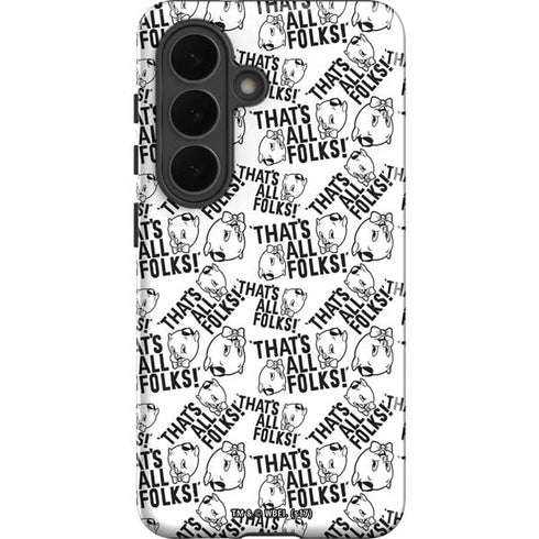 Looney Tunes Porky Pig Black and White Galaxy S26 Impact Case