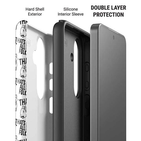 Looney Tunes Porky Pig Black and White Galaxy S26 Impact Case
