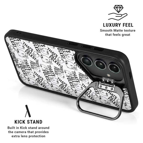 Looney Tunes Porky Pig Black and White Galaxy S26 Kickstand Case