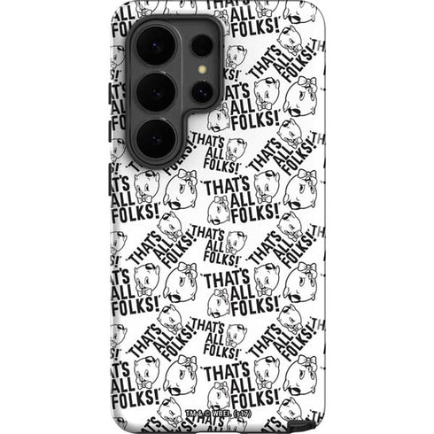 Looney Tunes Porky Pig Black and White Galaxy S26 Ultra Impact Case