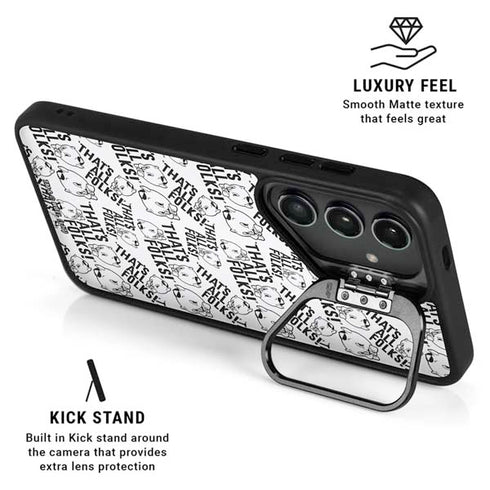 Looney Tunes Porky Pig Black and White Galaxy S26 Ultra Kickstand Case