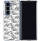 Looney Tunes Porky Pig Black and White Galaxy Z Fold5 5G Clear Case