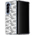 Looney Tunes Porky Pig Black and White Galaxy Z Fold5 5G Clear Case