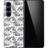 Looney Tunes Porky Pig Black and White Galaxy Z Fold5 5G Skin