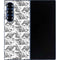 Looney Tunes Porky Pig Black and White Galaxy Z Fold6 Skin
