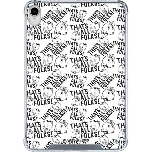 Looney Tunes Porky Pig Black and White iPad 11th Gen (2025) Clear Case