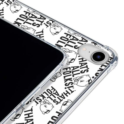 Looney Tunes Porky Pig Black and White iPad 11th Gen (2025) Clear Case