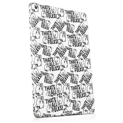 Looney Tunes Porky Pig Black and White Apple iPad Skin