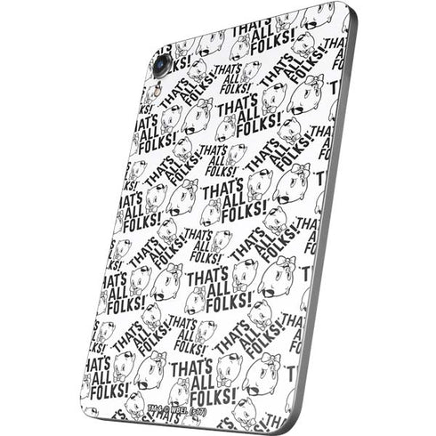 Looney Tunes Porky Pig Black and White Apple iPad Mini Skin