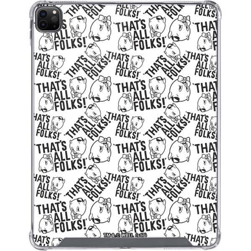 Looney Tunes Porky Pig Black and White iPad Cases