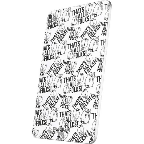 Looney Tunes Porky Pig Black and White iPad Pro 13in M4 (2024) Skin