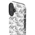 Looney Tunes Porky Pig Black and White iPhone 16 Impact Case