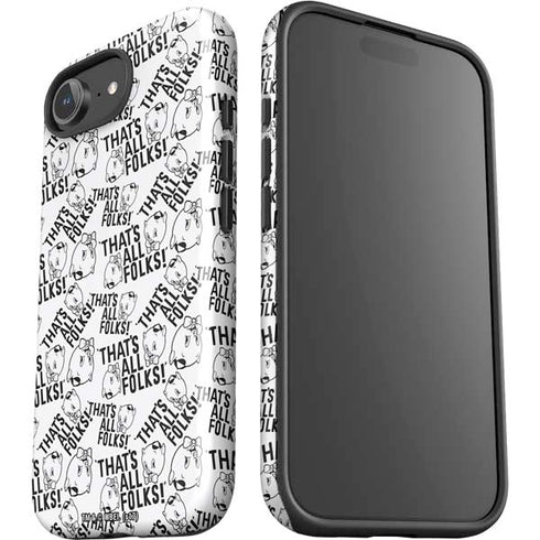 Looney Tunes Porky Pig Black and White iPhone 16e Impact Case