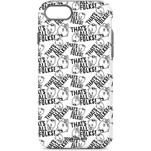 Looney Tunes Porky Pig Black and White iPhone Cases
