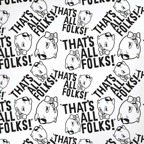 Looney Tunes Porky Pig Black and White iPhone XS Max Skin