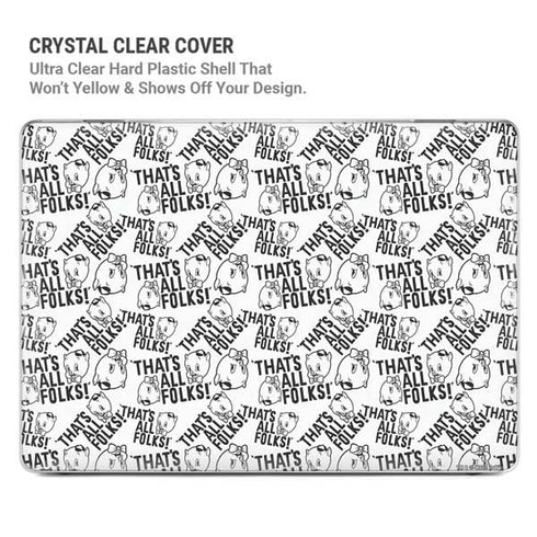 Looney Tunes Porky Pig Black and White MacBook Cases