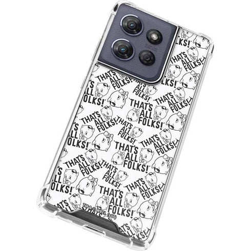 Looney Tunes Porky Pig Black and White Moto G Play 5G (2025) Clear Case