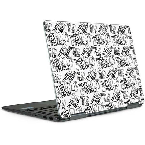 Looney Tunes Porky Pig Black and White Notebook 9 Pro 13in (2017) Skin
