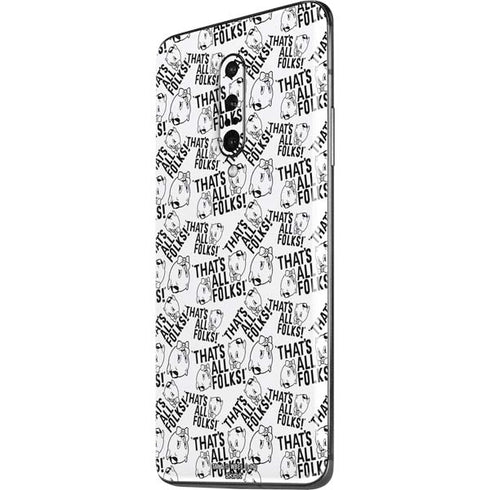 Looney Tunes Porky Pig Black and White OnePlus 7 Pro Skin