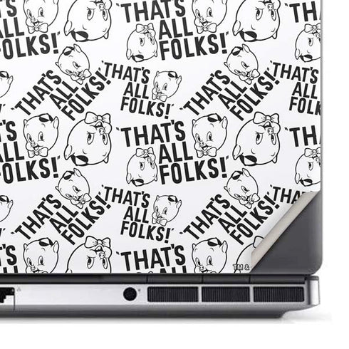 Looney Tunes Porky Pig Black and White Dell Precision Skin