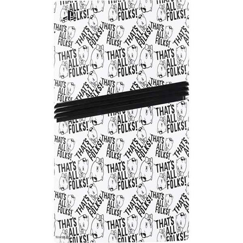 Looney Tunes Porky Pig Black and White PS5 Pro Console Skin